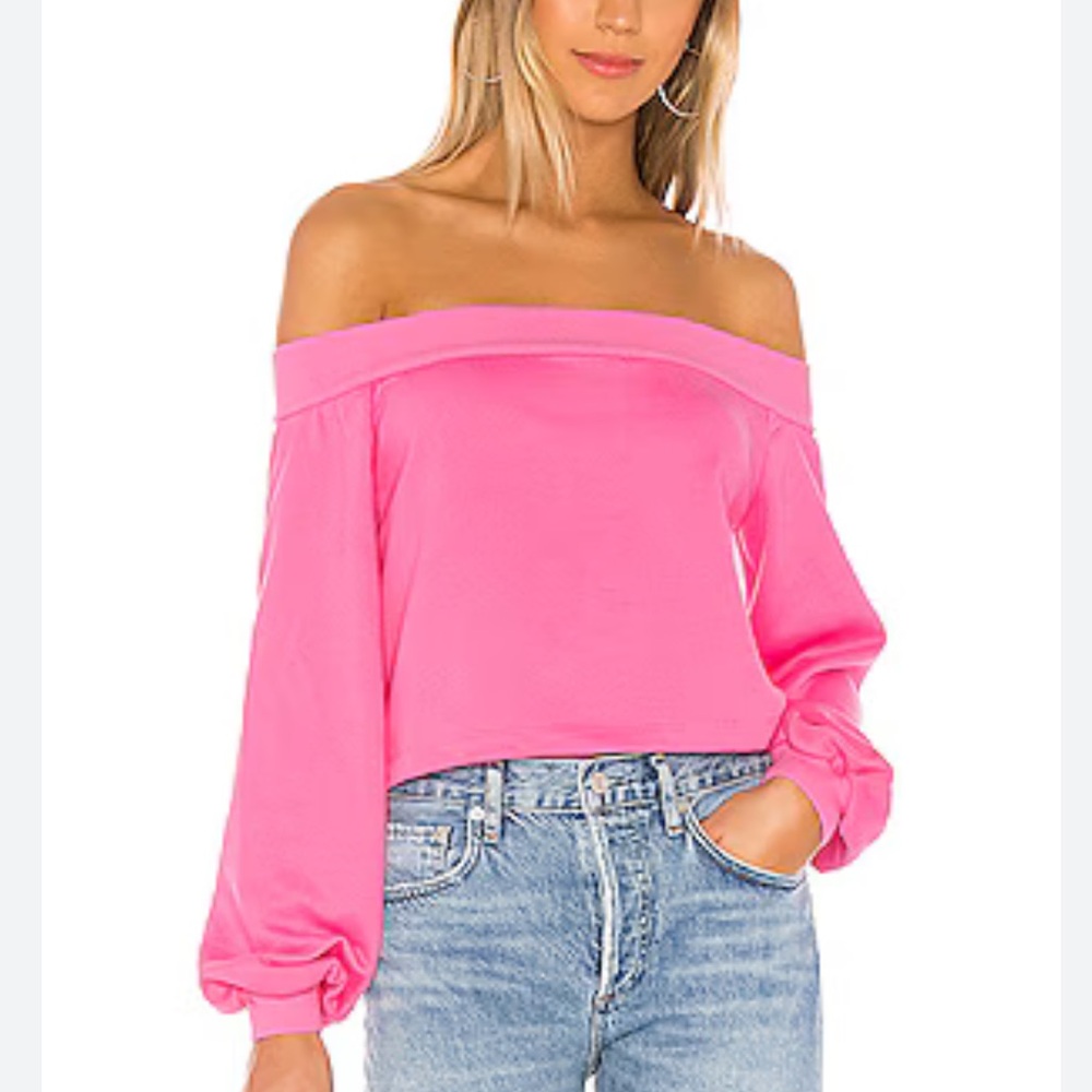 Lovers + Friends Kate Sweatshirt in Pink